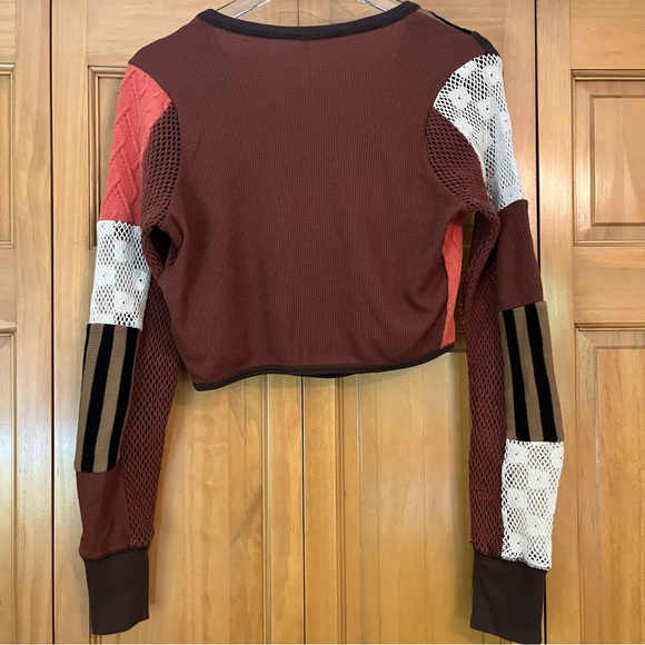 Free People Pieces Of Me Patchwork Boho Top Size Small - Picture 8 of 16